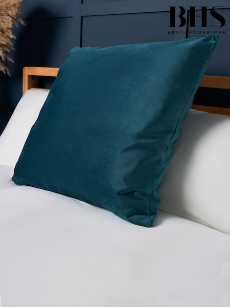 BHS Teal Velour Cushion (AN5286) | £16