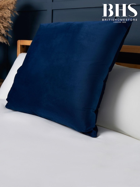 BHS Navy Velour Cushion (AN5290) | £16
