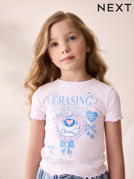 Pink Bows Graphic T-Shirt (3-16yrs) (AN5295) | £11 - £16