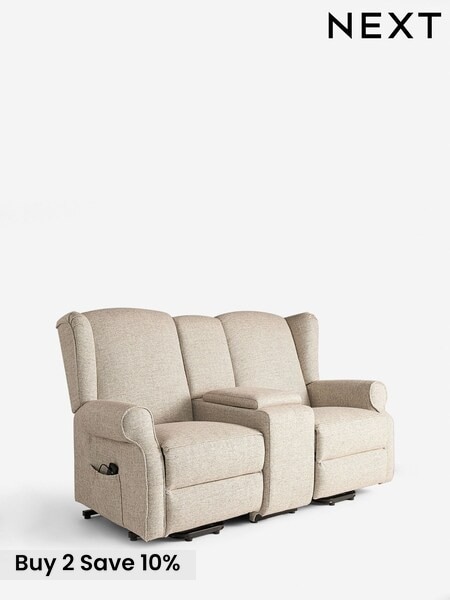 Chunky Weave Mid Natural Sherlock 2 Seater Recliner Chair (AN5376) | £1,199