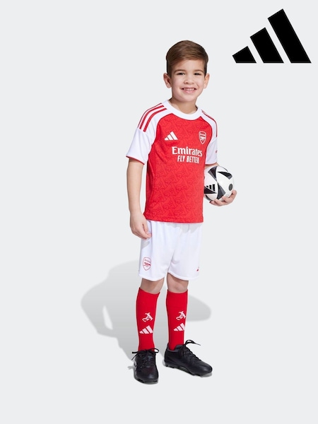 adidas Red/White Kids Arsenal 25/26 Home Mini Kit (AN5460) | £0