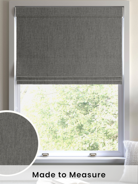 Steel Grey Tela Made to Measure Roman Blind (AN5532) | £42