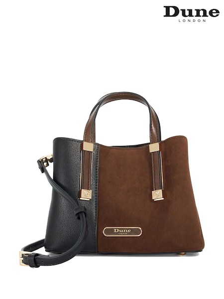 Dune London Brown Dinkydorry Tote Bag (AN5606) | £99