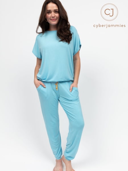 Cyberjammies Blue Slouch Jersey Pyjamas Set (AN5637) | £48