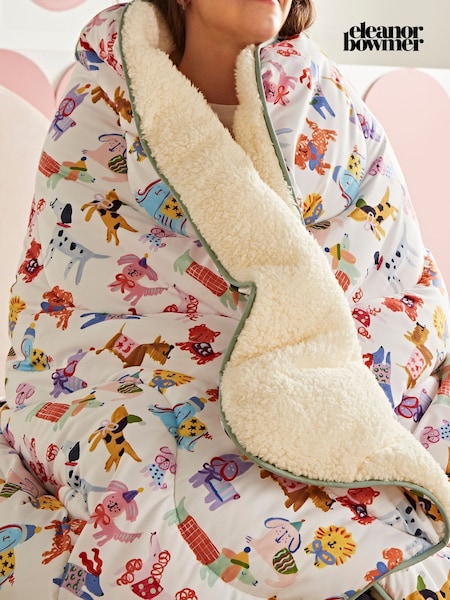 Night Lark x Eleanor Bowmer Winter Dogs Winter Dogs 9 Tog Cosy Throw Duvet (AN5733) | £75