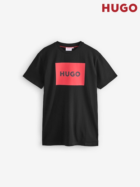 HUGO Black Logo Short Sleeve T-Shirt (AN5745) | £35 - £45