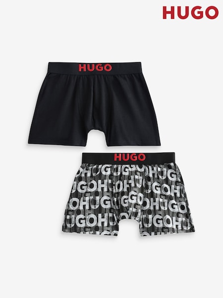 HUGO Black Boxer Shorts 2 Pack (AN5782) | £35 - £39