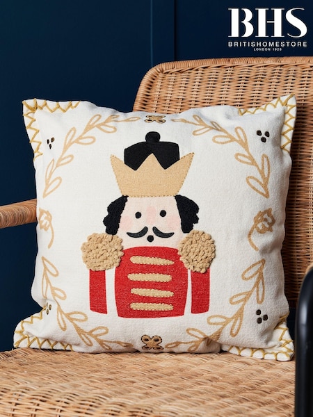 BHS Nutcracker 100% Cotton Cushion (AN5822) | £18