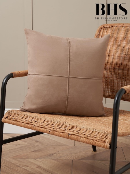 BHS Pebble Faux Suede Cross Cushion (AN5832) | £16