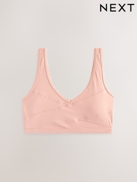 Pink Wrap Front Sports Bra (AN5894) | £22
