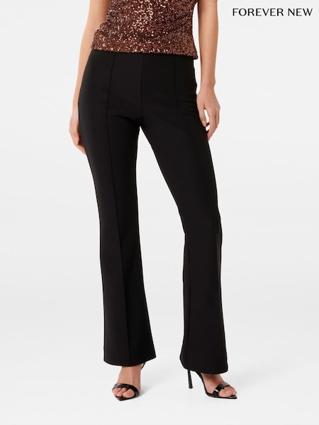 Forever New Black Aubrey Flare Trousers (AN6034) | £60