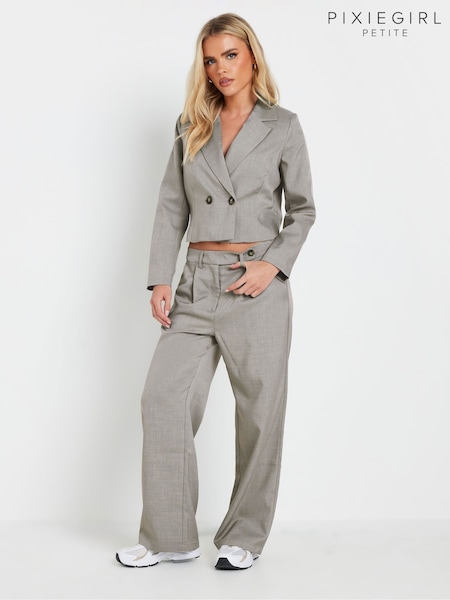 PixieGirl Petite Grey 2 Buttoned Short Jacket (AN6197) | £45