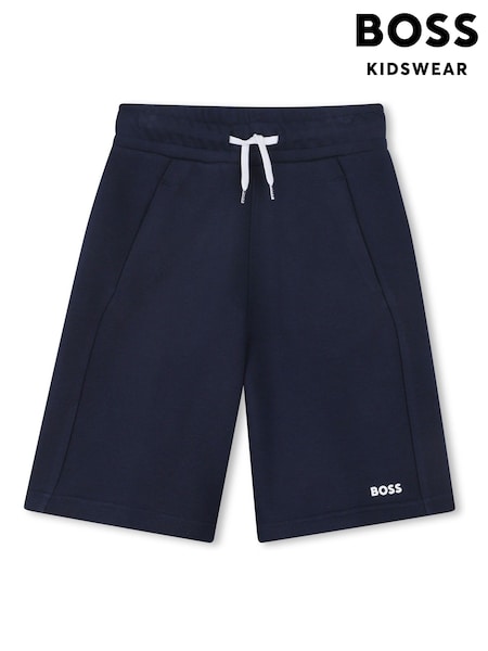 BOSS Blue Logo Jersey Shorts (AN6342) | £65