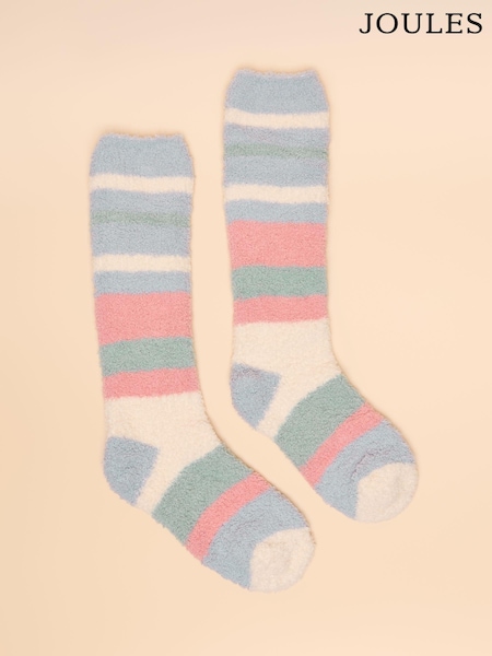 Joules Fluffy Multi Neutral Fluffy Socks (AN6488) | £9.95