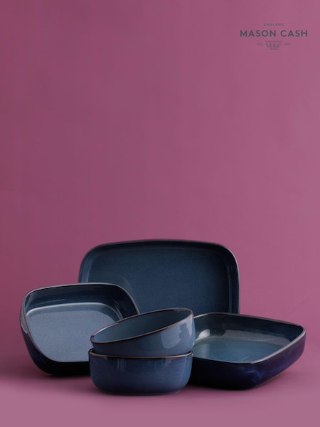 Mason Cash Set of 5 Blue Reactive Serving Dishes (AN6506) | £69