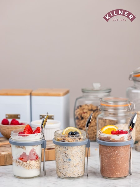 Kilner Clear Breakfast Jars Set of 3 (AN6520) | £32
