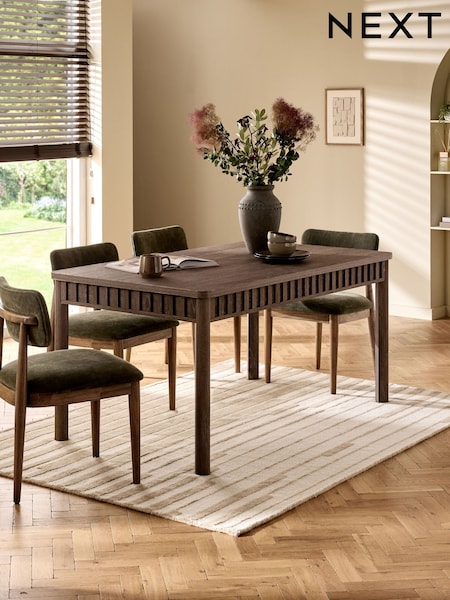 Dark Natural Hoxton 6TO8 Extending 6 to 8 Seater Dining Table (AN6603) | £525