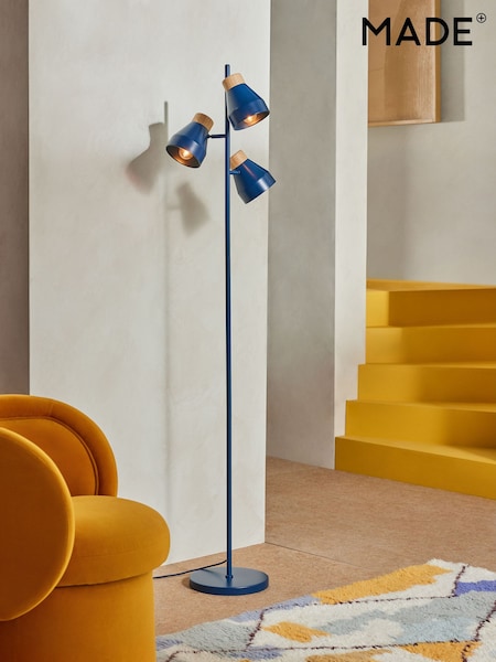 MADE.COM Navy Albert Floor Lamp (AN6833) | £139