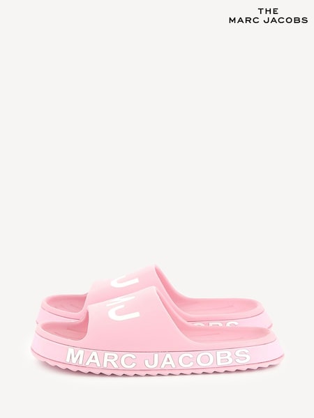 Marc Jacobs Pink Logo Sliders (AN6880) | £75