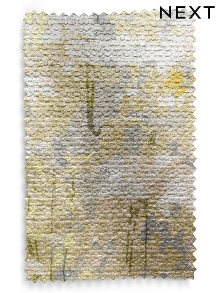 Meadow Print Boucle Chenille Upholstery Swatch (AN6928) | £0