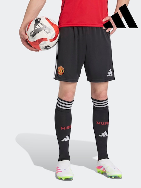 adidas Black Manchester United 25/26 Home Shorts (AN7080) | £38