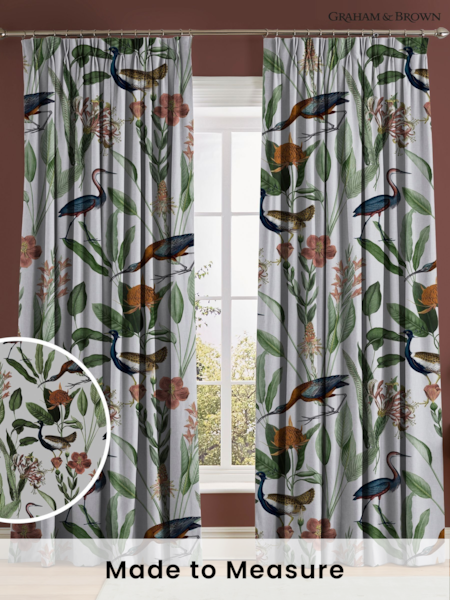 Graham & Brown White Day Glasshouse Made to Measure Curtains (AN7185) | £119
