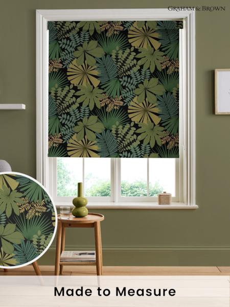 Graham & Brown Black Bohemia Made to Measure Roller Blinds (AN7204) | £58