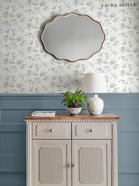 Laura Ashley Cream Avonbury 10M Wallpaper (AN7208) | £48