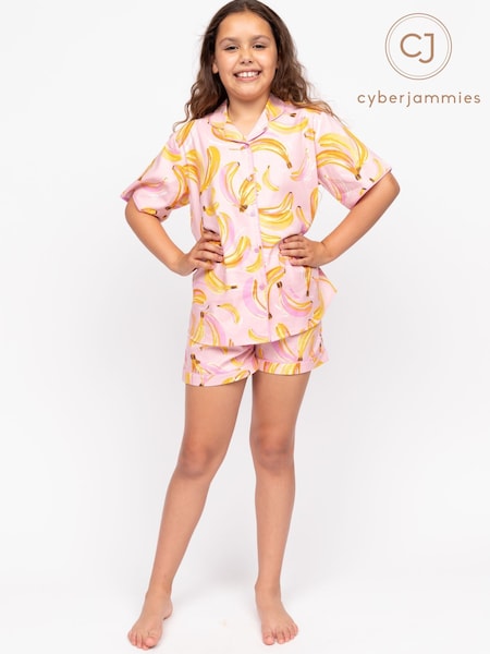 Cyberjammies Pink Minijammies Printed Shorts Set (AN7399) | £22