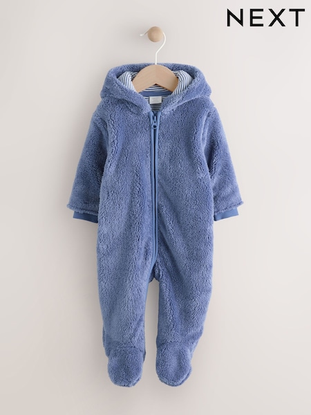 Navy Fleece Baby Pramsuit (0mths-2yrs) (AN7431) | £18 - £20