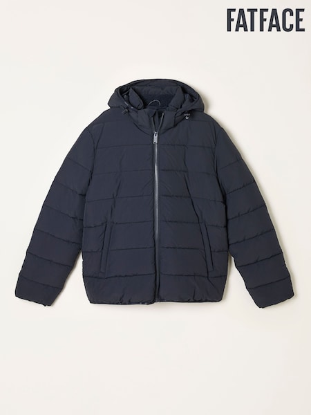 FatFace Winkworth Navy Hooded Puffer Jacket (AN7456) | £99