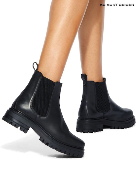 Kg Kurt Geiger Black Teddy Boots (AN7573) | £149