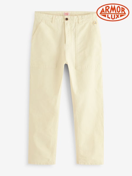 Armor Lux Natural Straight Leg Fatigue 100% Cotton Trousers (AN7607) | £110