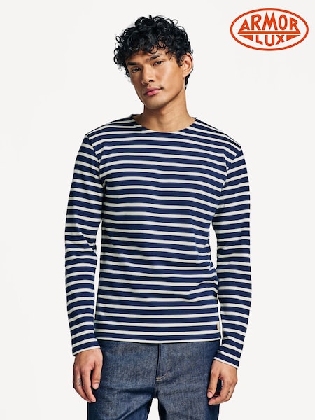 Armor Lux Aviron Breton Stripe Long Sleeve T-Shirt (AN7619) | £90