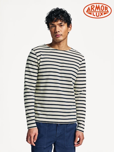 Armor Lux Aviron Breton Stripe Long Sleeve T-Shirt (AN7635) | £75