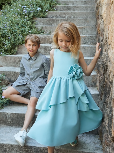 Angel & Rocket Green Lourdes Corsage Waist Dress (AN7724) | £55 - £63