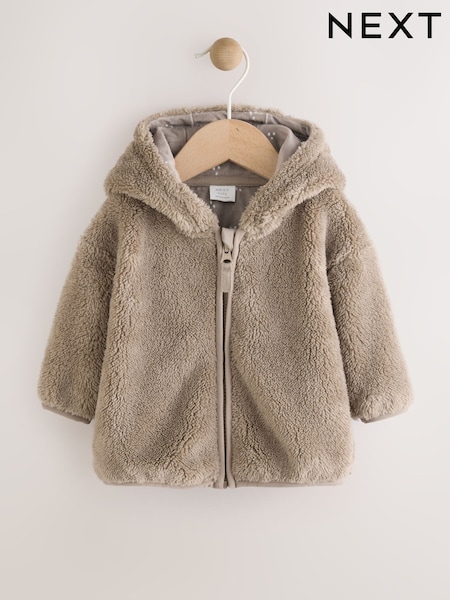 Mink Brown Fleece Baby Zip Jacket (AN7898) | £14 - £15