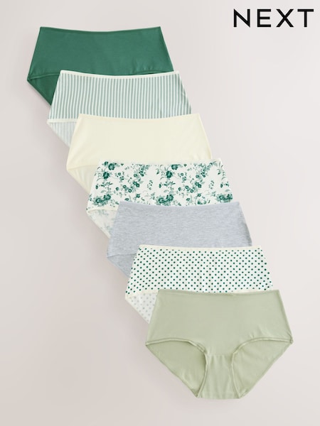 Floral Print Midi Rich Knickers 7 Pack (AN8180) | £15