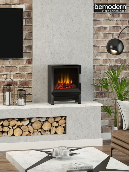 Be Modern Black Qube Freestanding Electric Stove (AN8616) | £384