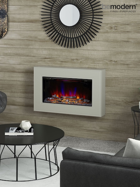 Be Modern Stone Albali Wall Mounted Electric Fire (AN8617) | £923