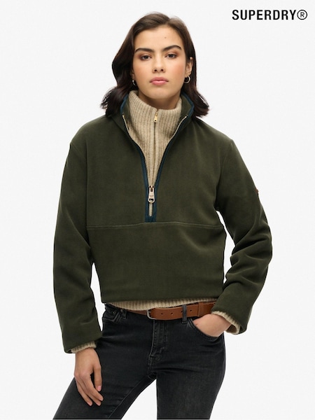 Superdry Green Estate Half Zip Fleece (AN8650) | £70
