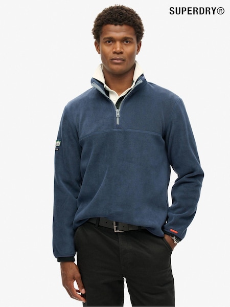 Superdry Blue Active Half Zip Fleece (AN8688) | £60