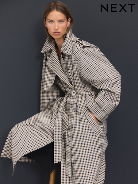 Check Trench Coat (AN8742) | £0