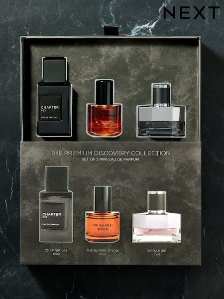 Set of 3 The Barrel Room 10ml, Chapter 022 30ml, Signature 10ml Eau de Parfum Gift (AN8976) | £20
