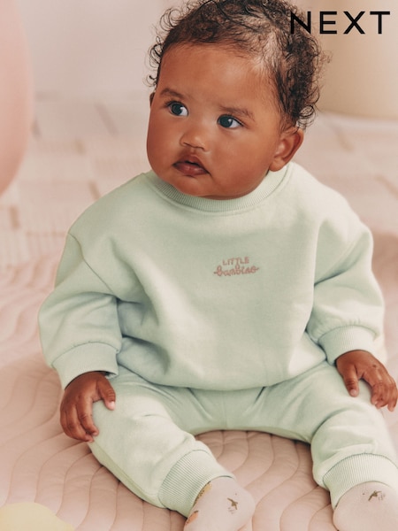 Sage Green Baby Sweater and Leggings Set 2 Piece (0mths-2yrs) (AN9110) | £12 - £14