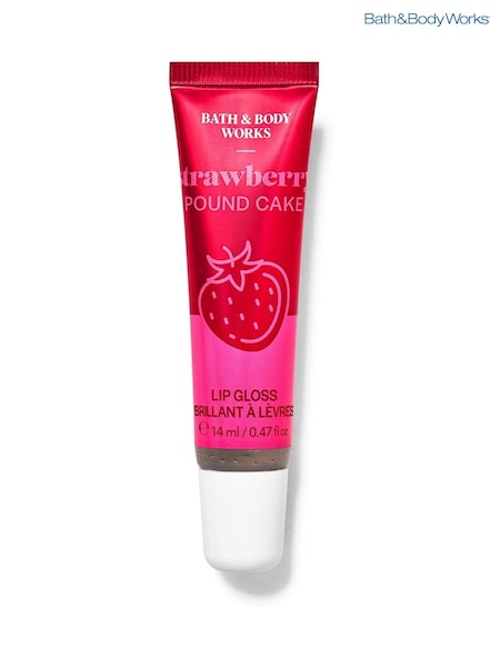 Bath & Body Works Strawberry Pound Cake Lip Gloss 0.47 fl oz / 14 mL (AN9246) | £10