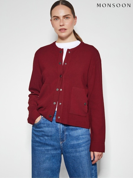 Monsoon Red Bay Utility Cardigan (AN9576) | £59