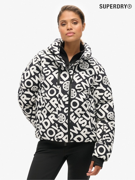 Superdry Black Ski Boxy Puffer Jacket (AN9603) | £200