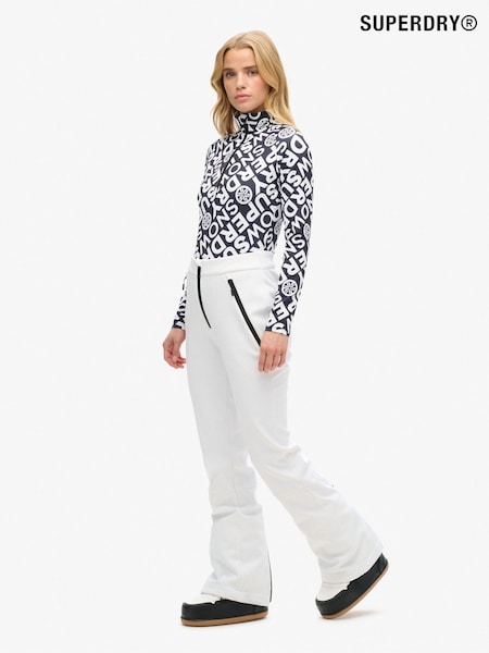 Superdry White Ski Softshell Slim Trousers (AN9613) | £150