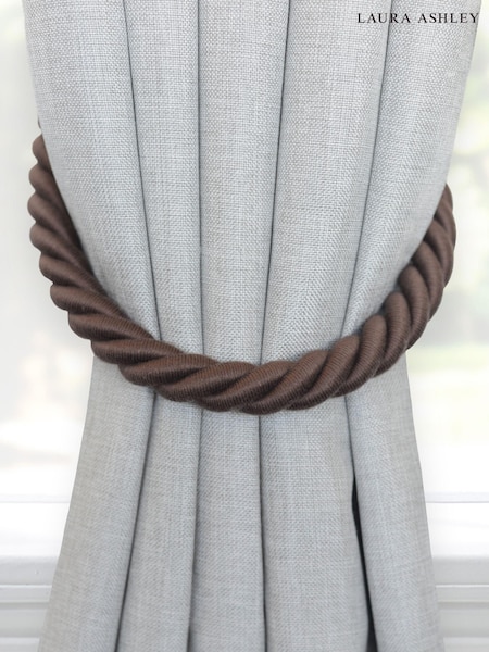 Laura Ashley Brown 1 Pair of Rope Curtain Tiebacks (AP0112) | £28